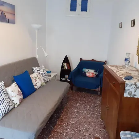 Cycladic House White And Blue In Kato Chora