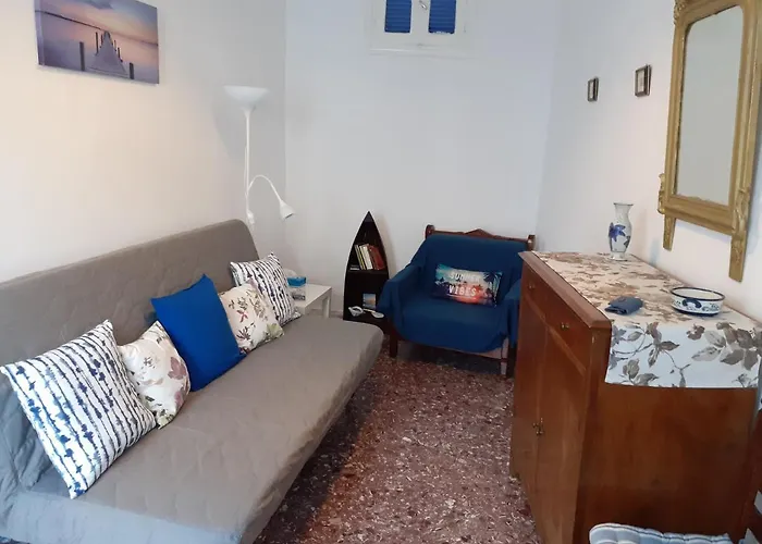 Cycladic House White And Blue In Kato Chora