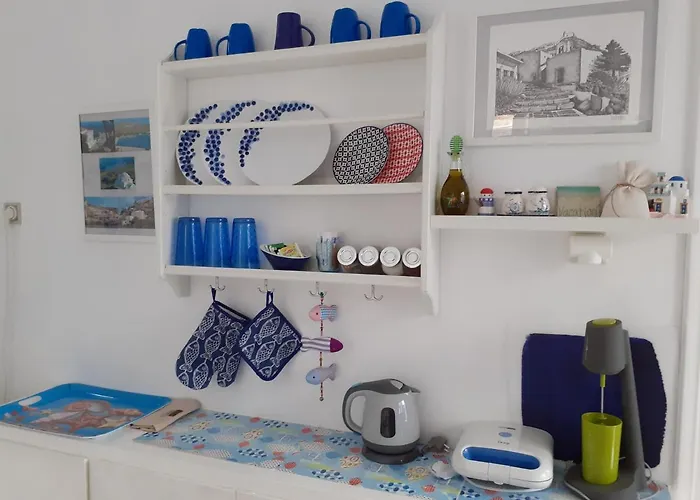 Cycladic House White And Blue In Kato Chora Serifos Town