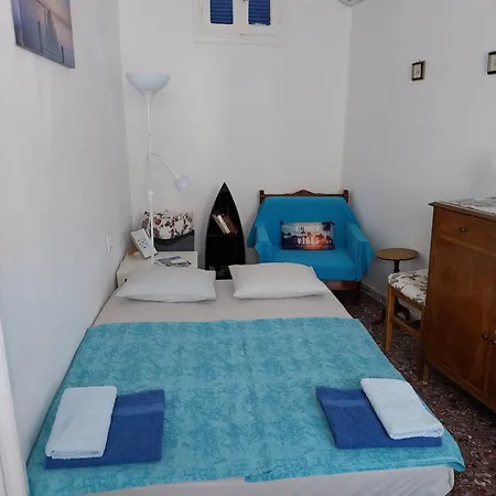 Cycladic House White And Blue In Kato Chora * Serifos Town
