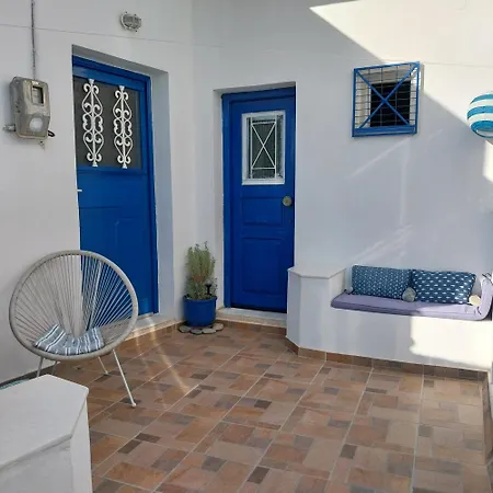 Cycladic House White And Blue In Kato Chora Holiday home Serifos Town