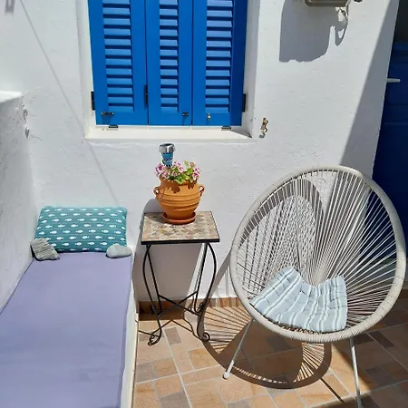 Cycladic House White And Blue In Kato Chora * Serifos Town