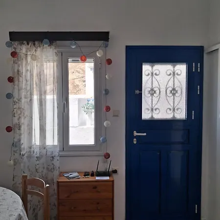 Cycladic House White And Blue In Kato Chora Serifos Town